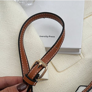 Color Clashing Shoulder Bucket Bag