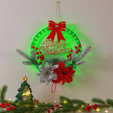 Load image into Gallery viewer, Christmas wreaths with LED light
