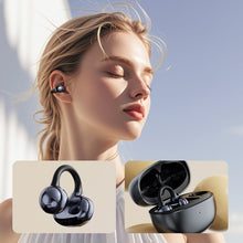 Load image into Gallery viewer, Bluetooth Headphones with Pearl Bow and Ear Clip