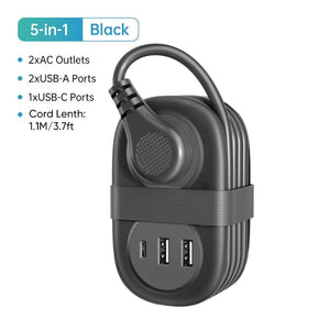 Sakerplus Compact Travel Power Strip