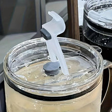 Load image into Gallery viewer, Large Glass Cup withLid &amp; Straw