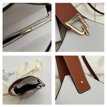 Load image into Gallery viewer, Color Clashing Shoulder Bucket Bag