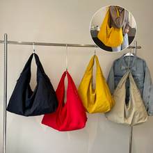Load image into Gallery viewer, Women's Solid Color Textured Draped Tote Bag