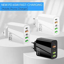 Load image into Gallery viewer, Multi Port Adaptor 65W Fast Charger - US Standard