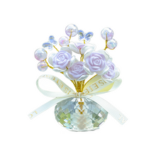 Load image into Gallery viewer, Crystal Rose Car Ornament