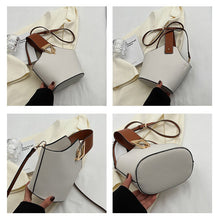 Load image into Gallery viewer, Color Clashing Shoulder Bucket Bag