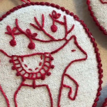 Load image into Gallery viewer, Hand Embroidery Christmas Ornaments Kit