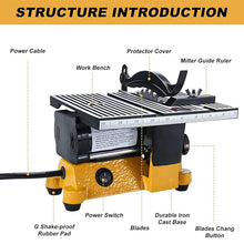 Load image into Gallery viewer, Mini Portable Table Saw