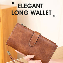 Load image into Gallery viewer, RFID Tri-fold Large Capacity Long Wallet
