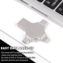 Load image into Gallery viewer, 4 in 1 USB Reader And Flash Drive... Connect And Store Everything On A Single Piece