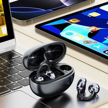 Load image into Gallery viewer, Bluetooth Headphones with Pearl Bow and Ear Clip
