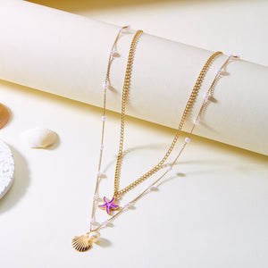 Cross Pearl Necklace