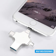 Load image into Gallery viewer, 4 in 1 USB Reader And Flash Drive... Connect And Store Everything On A Single Piece