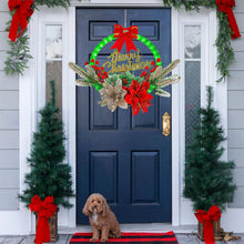 Load image into Gallery viewer, Christmas wreaths with LED light