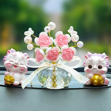 Load image into Gallery viewer, Crystal Rose Car Ornament