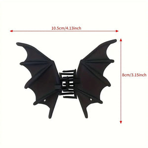 Matte Black Bat Hair Claw