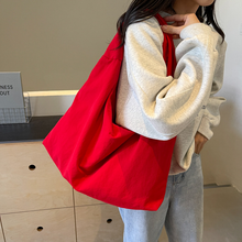 Load image into Gallery viewer, Women's Solid Color Textured Draped Tote Bag