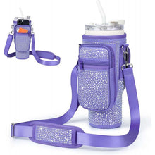 Load image into Gallery viewer, Glittering Diamond Drinkware Tumbler Bag