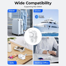 Load image into Gallery viewer, Sakerplus Compact Travel Power Strip