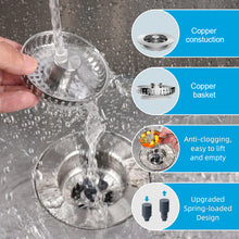 Load image into Gallery viewer, 3 in 1 Kitchen Sink Drain Strainer