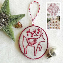 Load image into Gallery viewer, Hand Embroidery Christmas Ornaments Kit