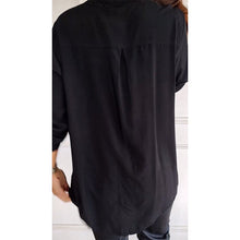 Load image into Gallery viewer, Paneled sequin button casual top