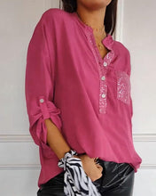 Load image into Gallery viewer, Sequin patchwork loose casual top