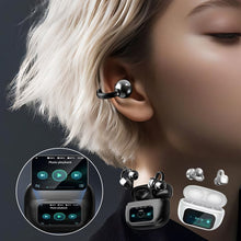 Load image into Gallery viewer, Clip-On Ear LCD Full Color Touchscreen Audio Wireless Headphones