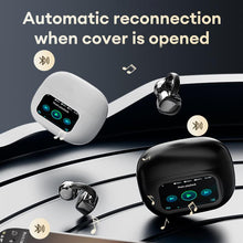 Load image into Gallery viewer, Clip-On Ear LCD Full Color Touchscreen Audio Wireless Headphones