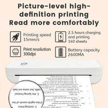 Load image into Gallery viewer, Portable Wireless Bluetooth Thermal Printer