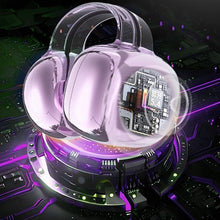 Load image into Gallery viewer, Bluetooth Headphones with Pearl Bow and Ear Clip