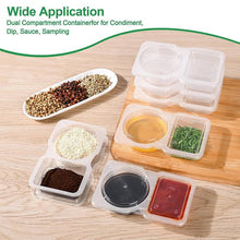 Load image into Gallery viewer, Double Compartment Snack Containers with Lids