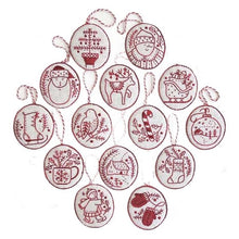 Load image into Gallery viewer, Hand Embroidery Christmas Ornaments Kit