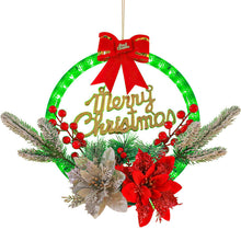 Load image into Gallery viewer, Christmas wreaths with LED light
