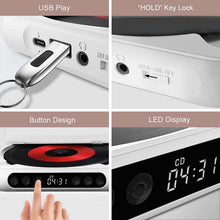 Load image into Gallery viewer, Portable Bluetooth-compatible CD Player