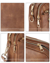 Load image into Gallery viewer, Multifunctional zipper crossbody bag