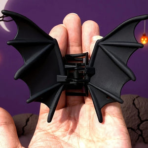 Matte Black Bat Hair Claw