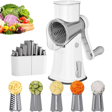 Load image into Gallery viewer, 5 in 1 Rotary Cheese Grater Shredder