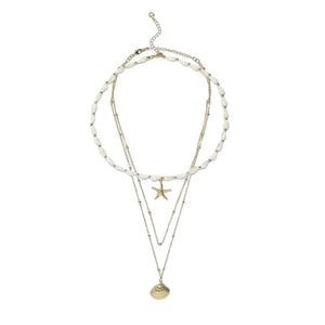 Cross Pearl Necklace