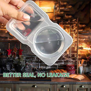 Double Compartment Snack Containers with Lids