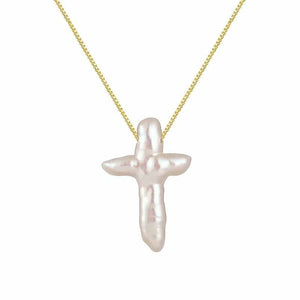 Cross Pearl Necklace