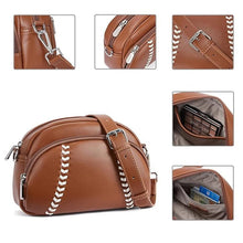 Load image into Gallery viewer, Baseball shaped shoulder bag