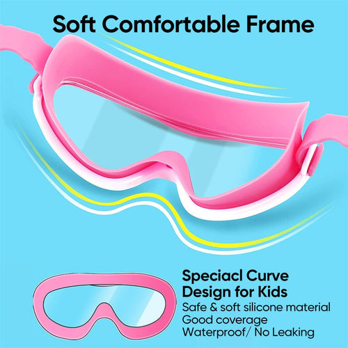High Definition Waterproof Anti-fog Large Frame Swimming Goggles【Set Of 2 PCS】