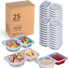 Load image into Gallery viewer, Double Compartment Snack Containers with Lids
