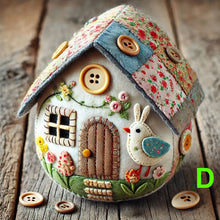 Load image into Gallery viewer, Patchwork Felt Egg House DIY Kit