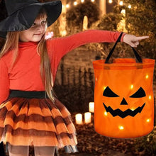 Load image into Gallery viewer, Personalized Glowing Pumpkin Tote