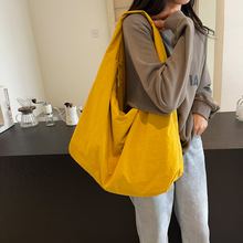Load image into Gallery viewer, Women's Solid Color Textured Draped Tote Bag