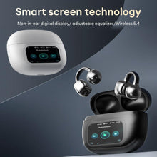Load image into Gallery viewer, Clip-On Ear LCD Full Color Touchscreen Audio Wireless Headphones