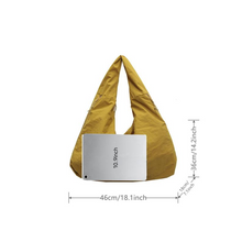 Load image into Gallery viewer, Women's Solid Color Textured Draped Tote Bag