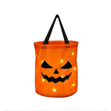 Load image into Gallery viewer, Personalized Glowing Pumpkin Tote